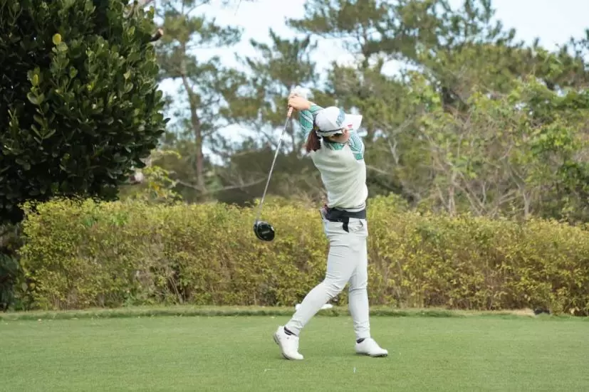 蛭田みな美のドライバースイング