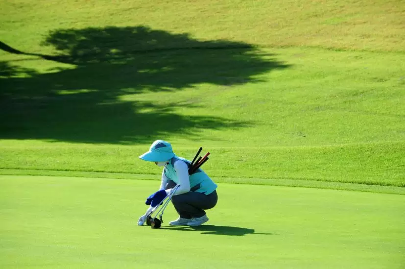 ゴルフ,仕事,キャディー