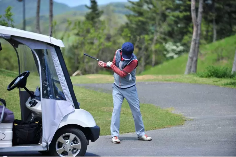 ゴルフ場,ストレッチ