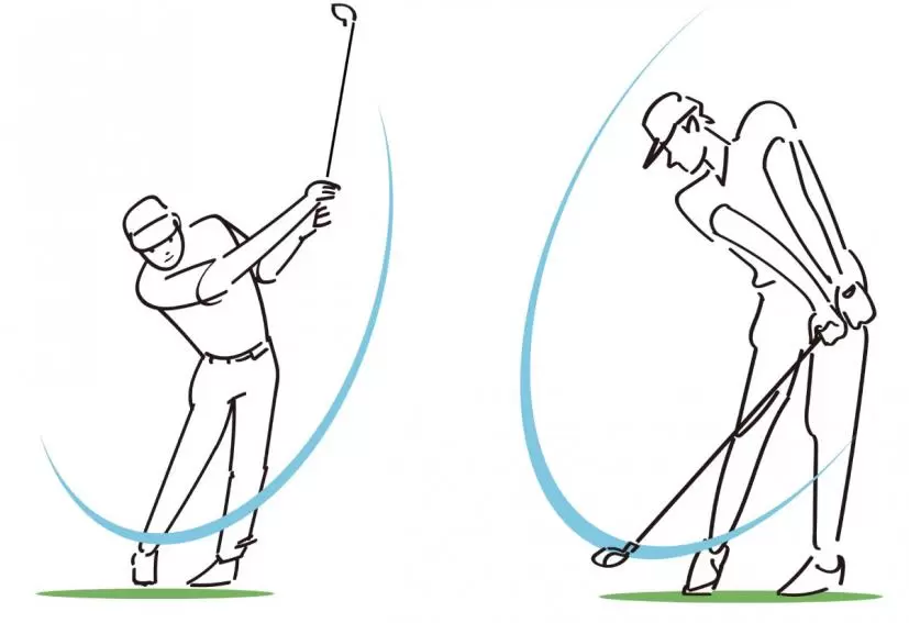 ゴルフスイング,イラスト