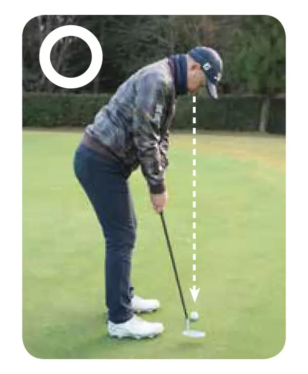 坂田好史さんのパッティング