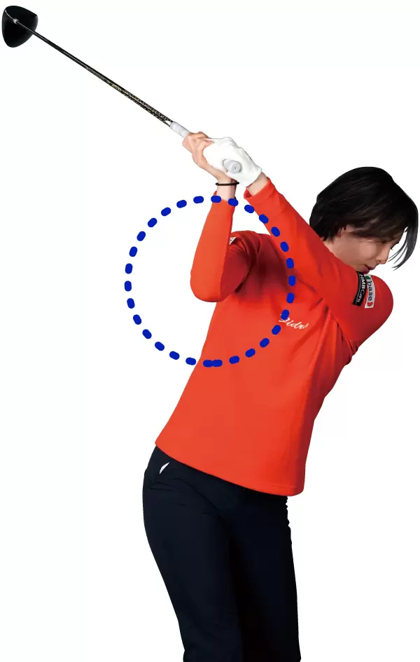 高島早百合のスイング