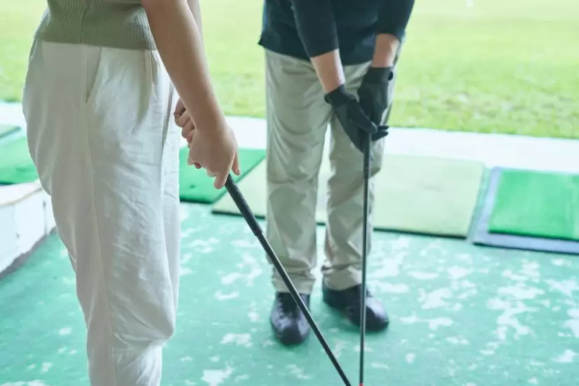 ゴルフ練習,フックグリップ