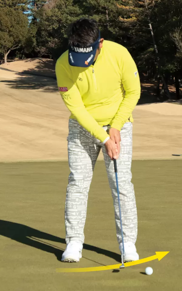 アッパーに振るイメージ