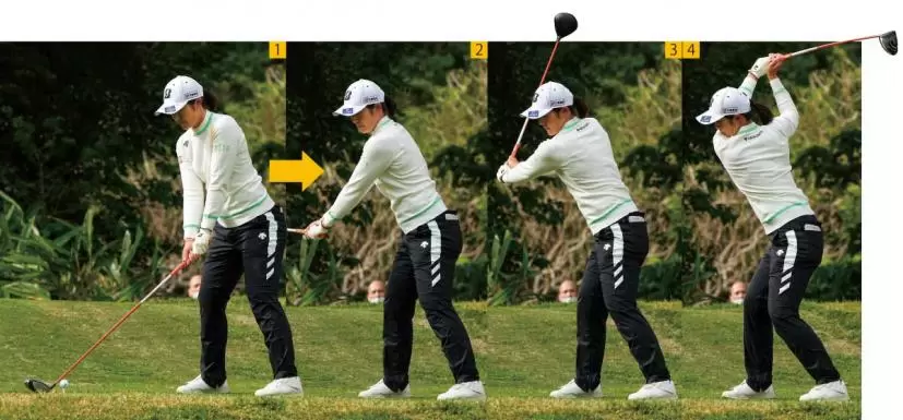 渡邉彩香バックスイング