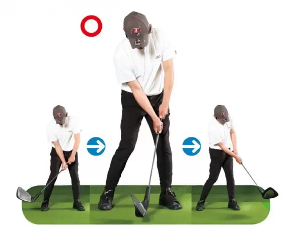 左ヒジがたわむスイング