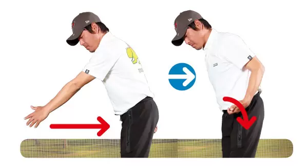 ドアノブをつかむイメージ