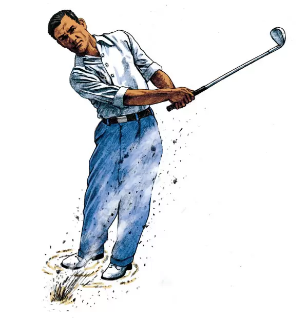 バンカーでのスイング