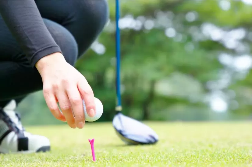 ゴルフボール,ティー