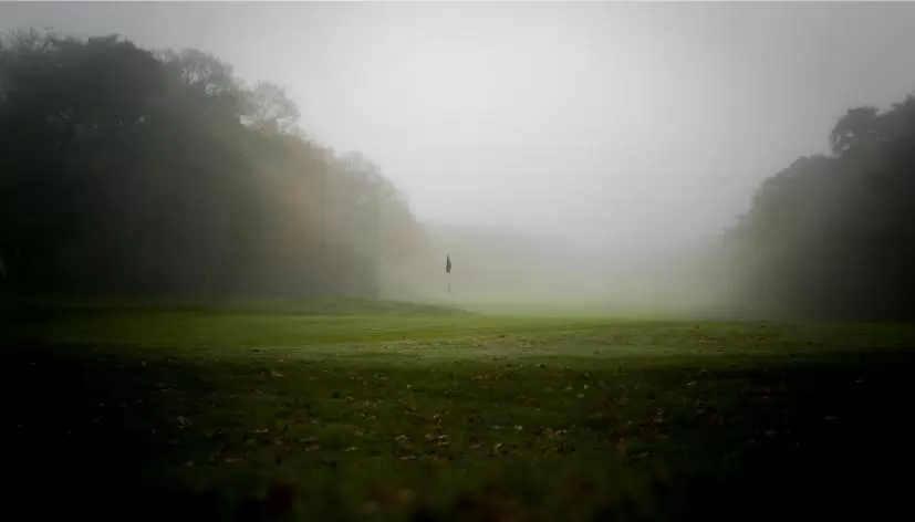 ゴルフ場,雨,グリーン