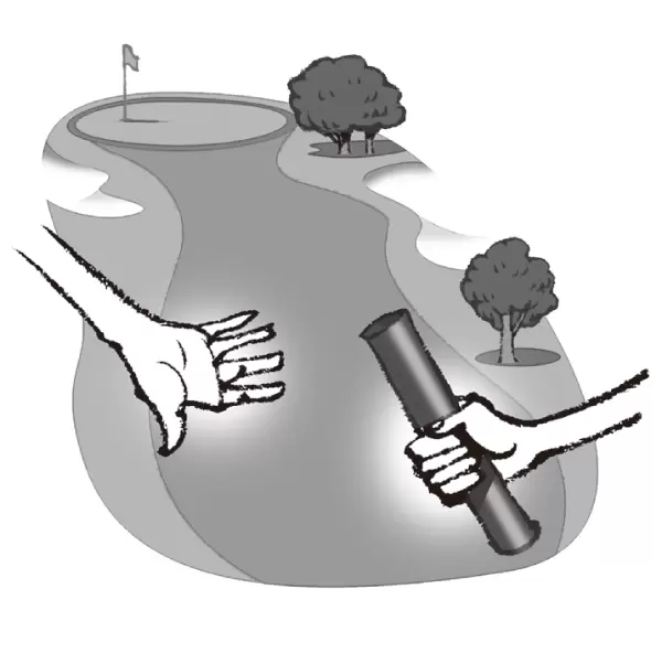 リレー,バトン,イラスト