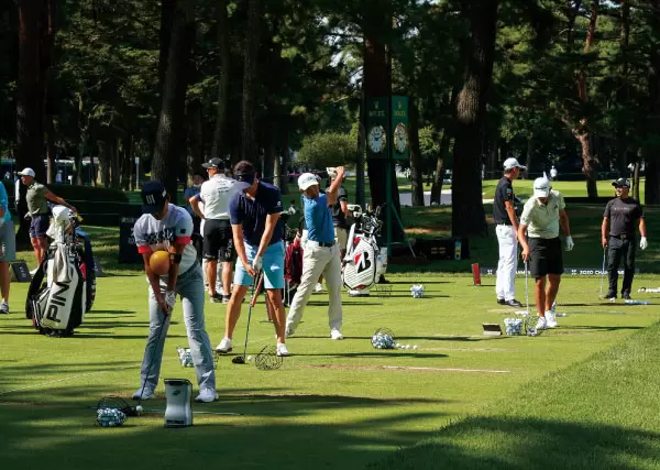 ZOZOチャンピオンシップの練習場