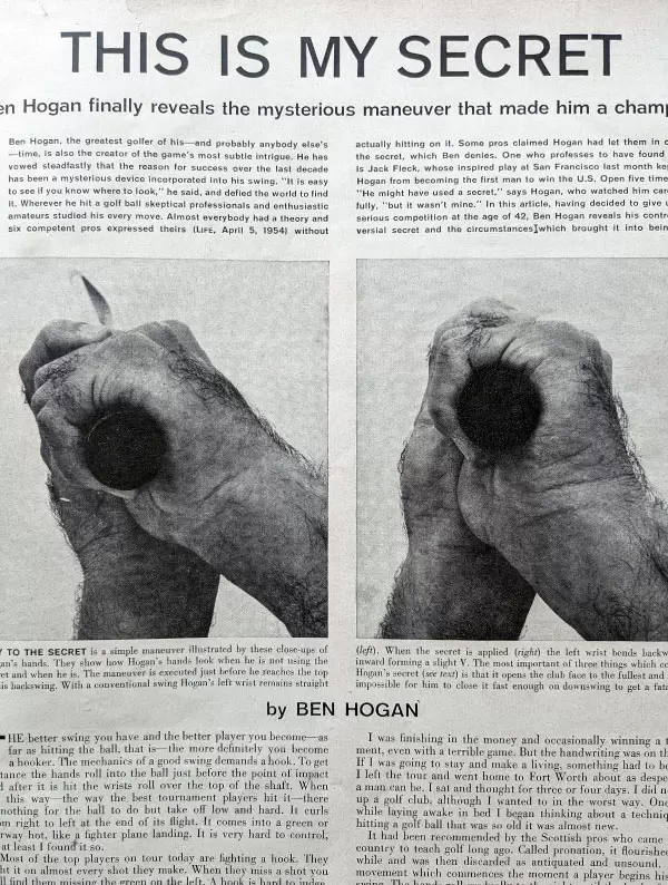 ベン・ホーガン,グリップ握り方