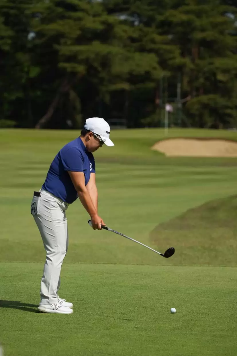 申ジエのユーティリティスイング