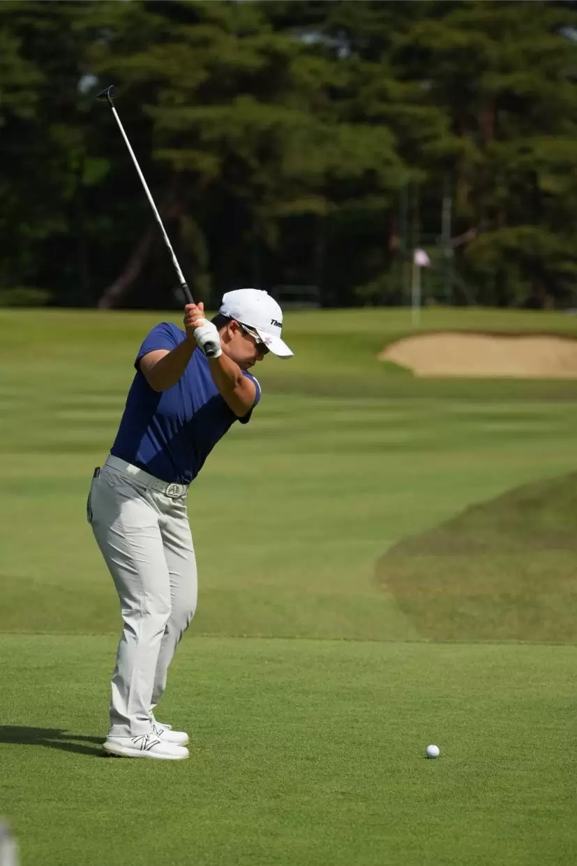 申ジエのユーティリティスイング