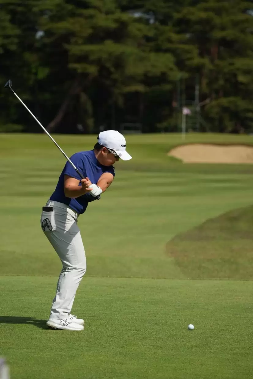 申ジエのユーティリティスイング