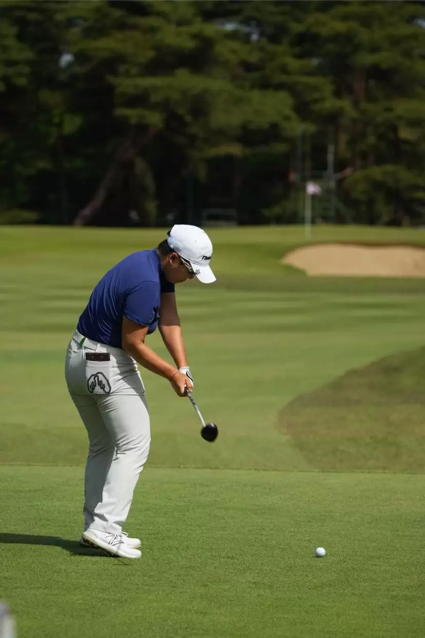 申ジエのユーティリティスイング