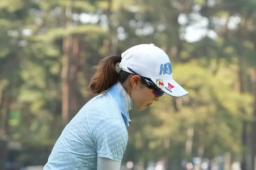 蛭田みな美のドライバースイング連続写真