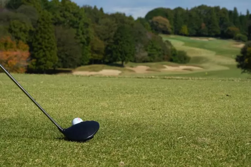 ゴルフ場,ドライバー,ティーショット