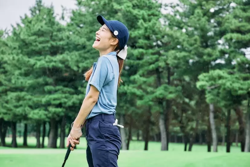 ユニクロ,ポロシャツ,ゴルフ女子