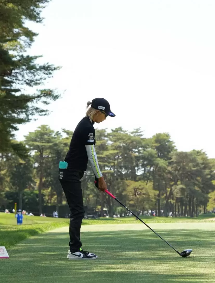 金田久美子のドライバースイング