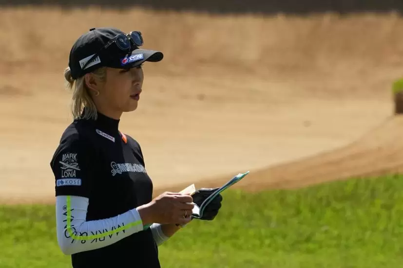 金田久美子のドライバースイング