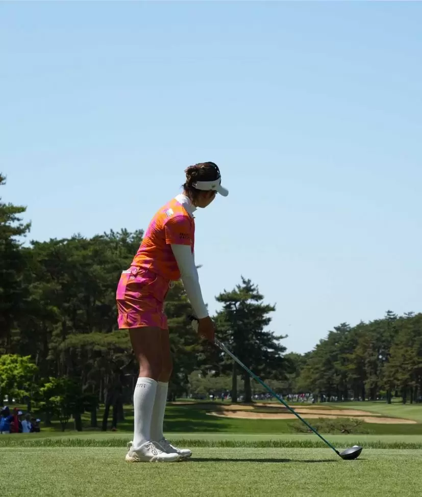 原英莉花のドライバースイング