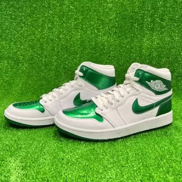 ナイキ エアジョーダン1 ハイ ゴルフ メタリックグリーン