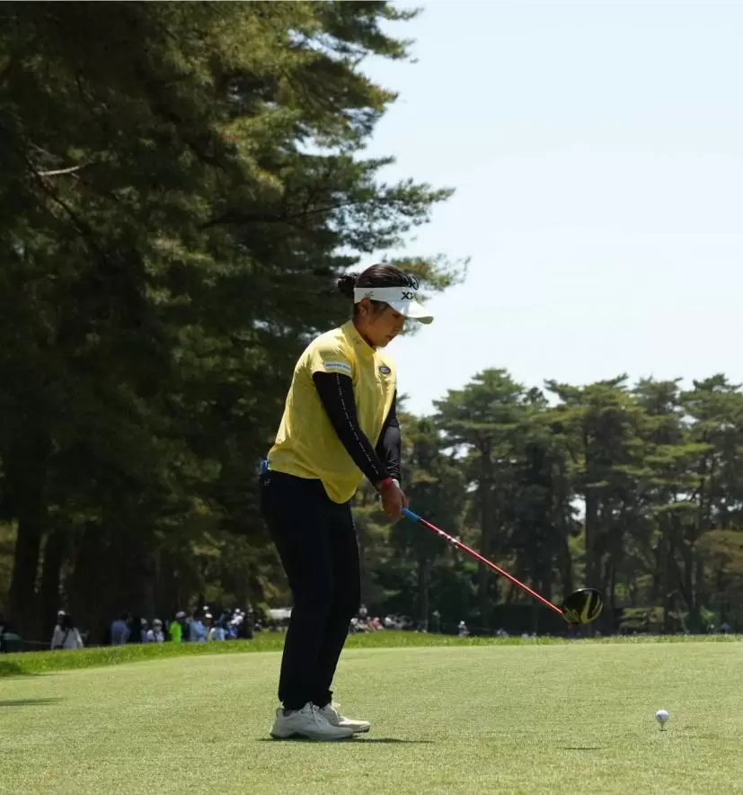 青木瀬令奈のドライバースイング