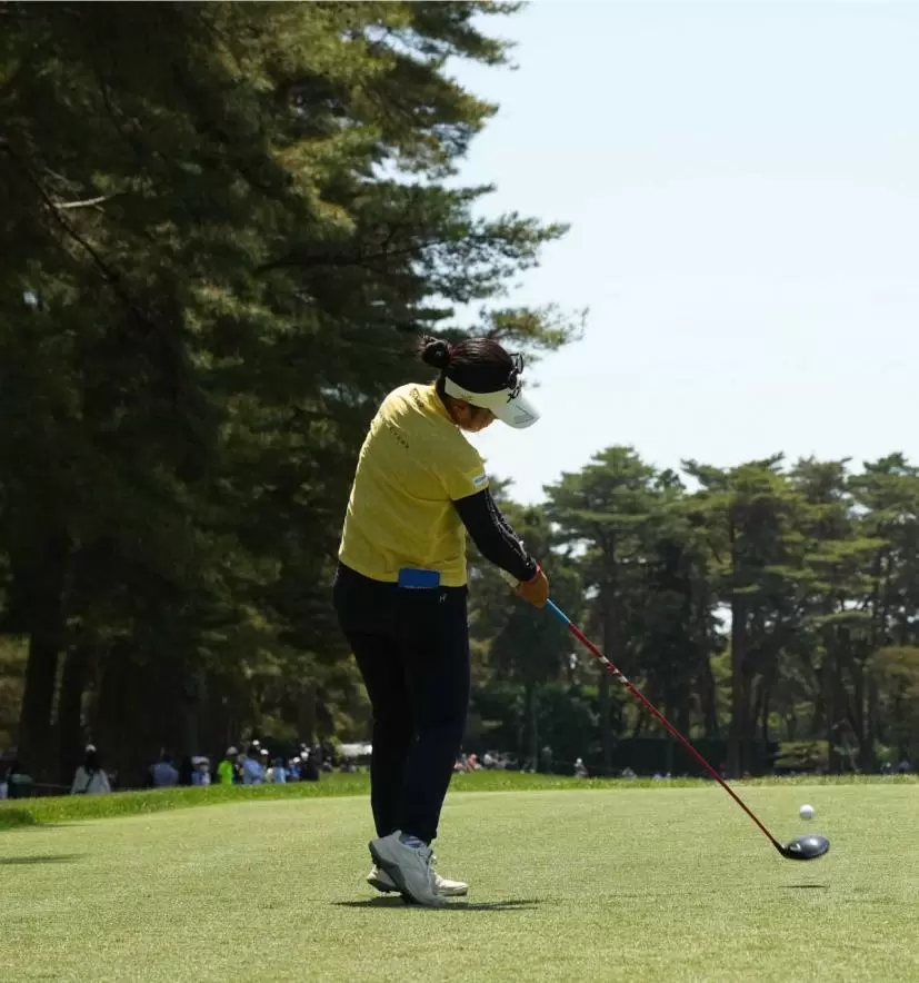 青木瀬令奈のドライバースイング