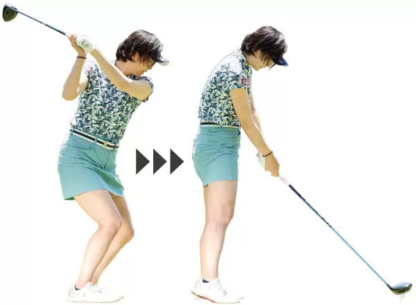 体が伸びるアドレス