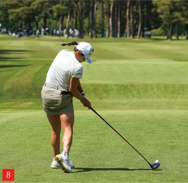 岩井千怜,スイング,インパクト