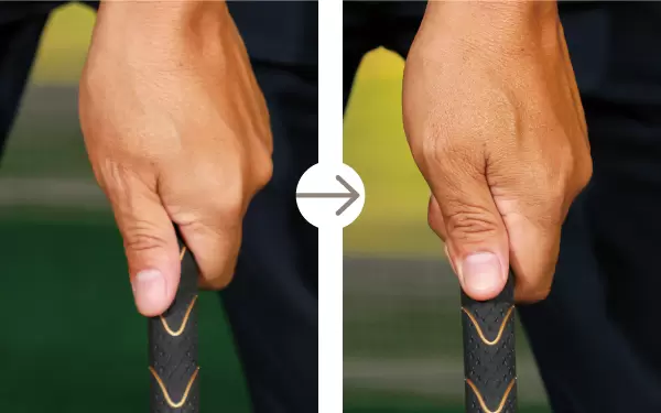 フックグリップ,スクウェアグリップ