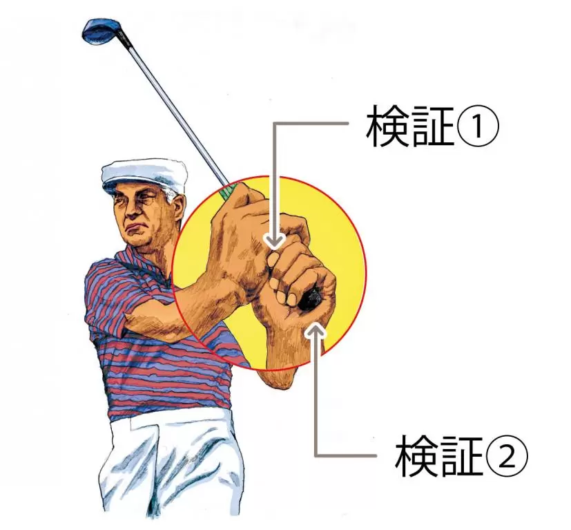 ホーガンの左グリップ