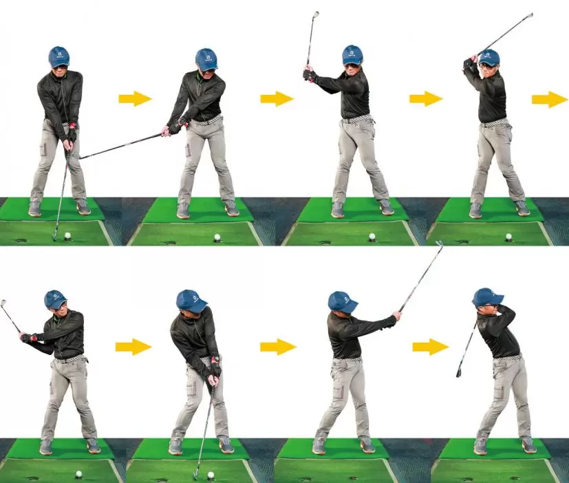 谷村さんのアイアンショット