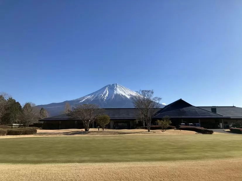 ゴルフ場,富士山,クラブハウス