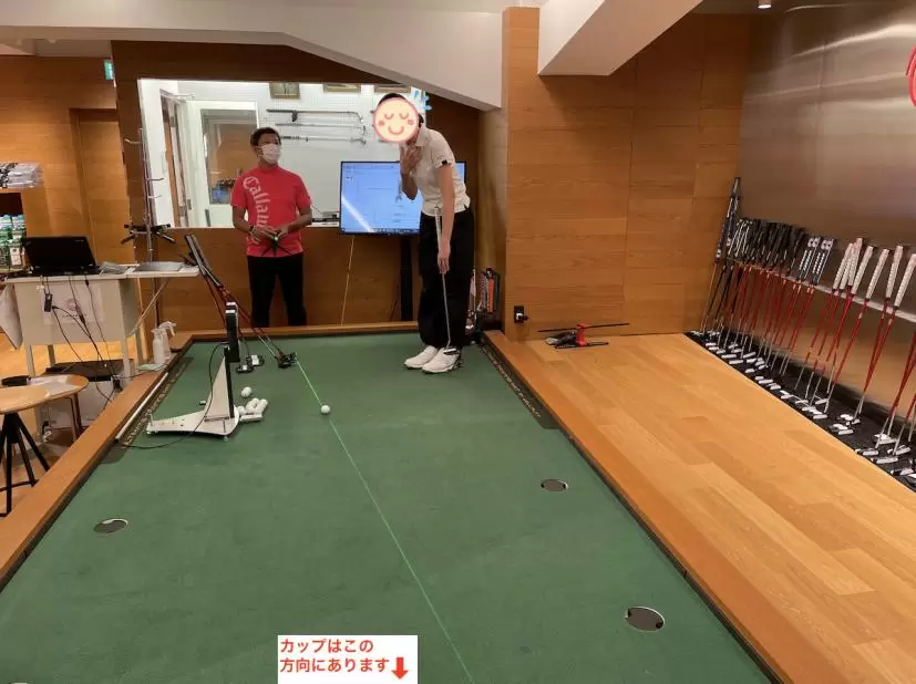 オデッセイパットラボでパターフィッティング