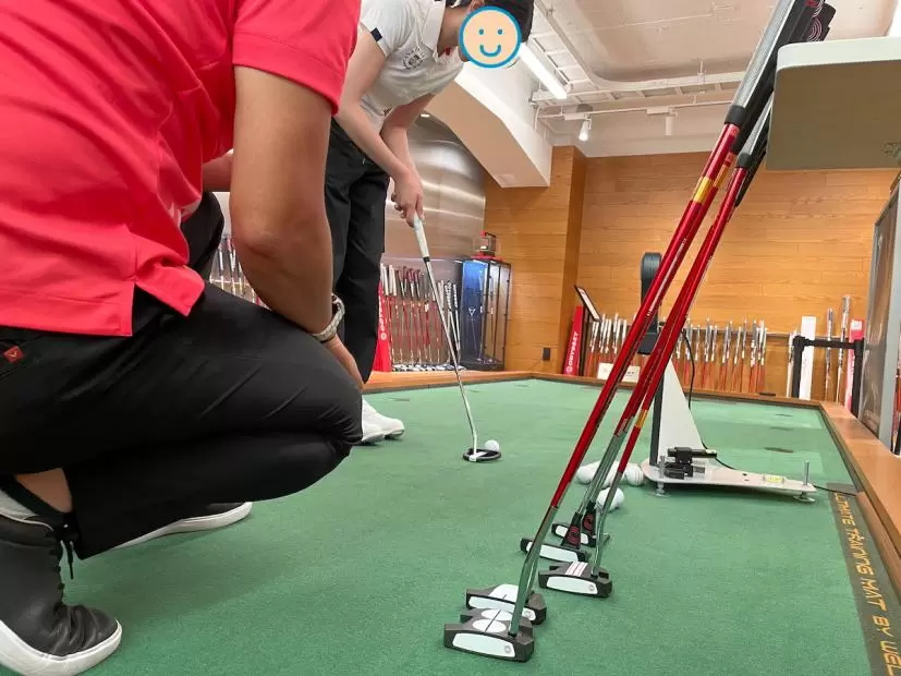 オデッセイパットラボでパターフィッティング