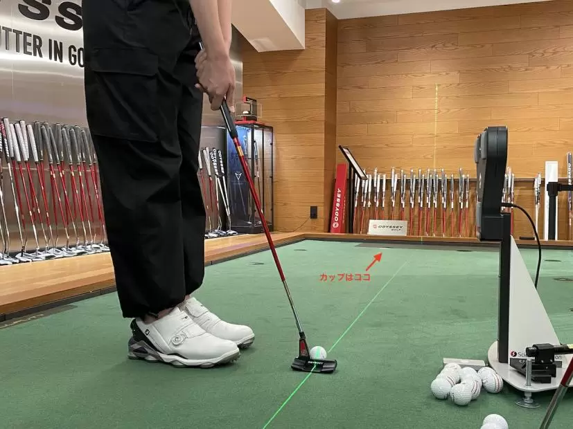 オデッセイパットラボでパターフィッティング