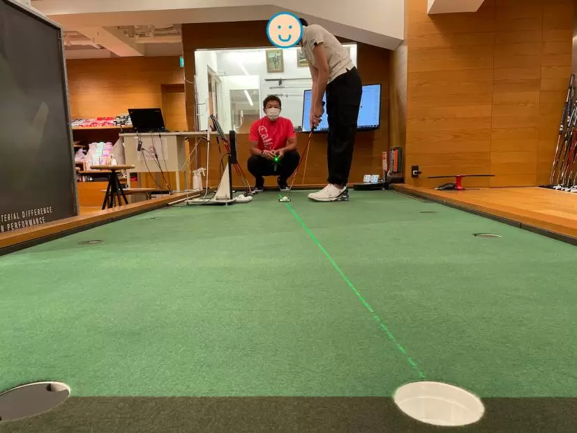 オデッセイパットラボでパターフィッティング