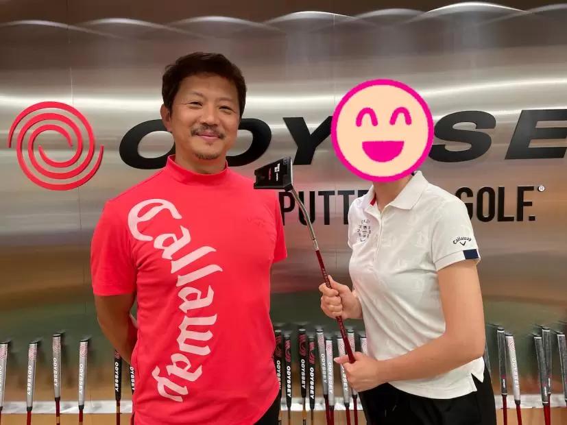 オデッセイパットラボでパターフィッティング