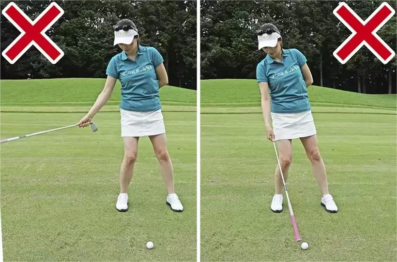 アイアン、こうすればダウンブローに打てます！