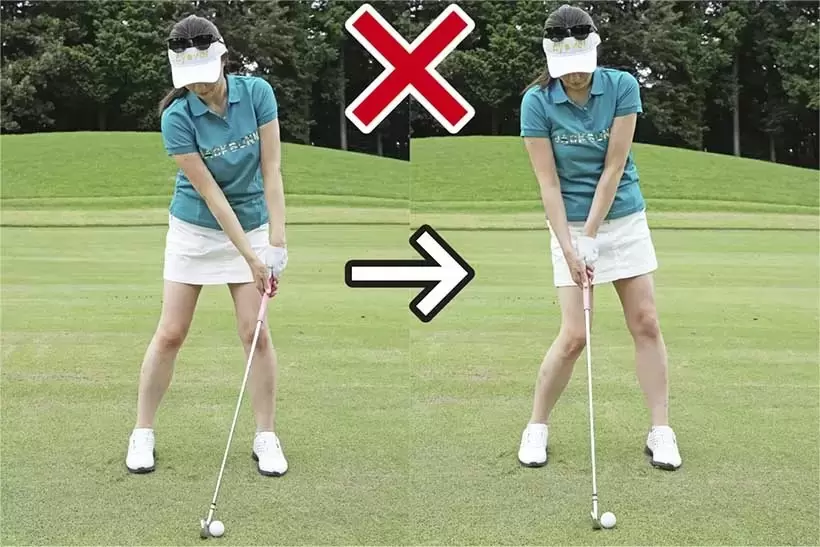 アイアン、こうすればダウンブローに打てます！