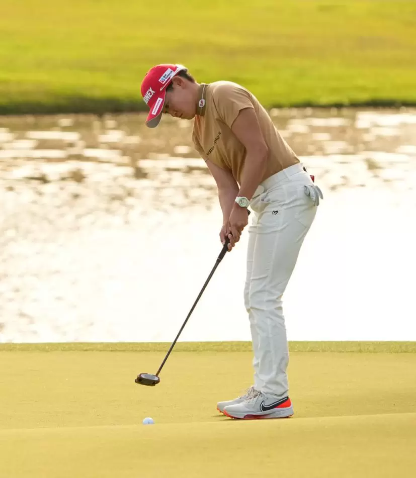 岩井明愛のパッティングストローク