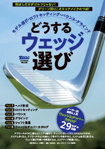 綴込付録「どうするウェッジ選び 最新&人気ウェッジ&チッパー29モデル掲載」