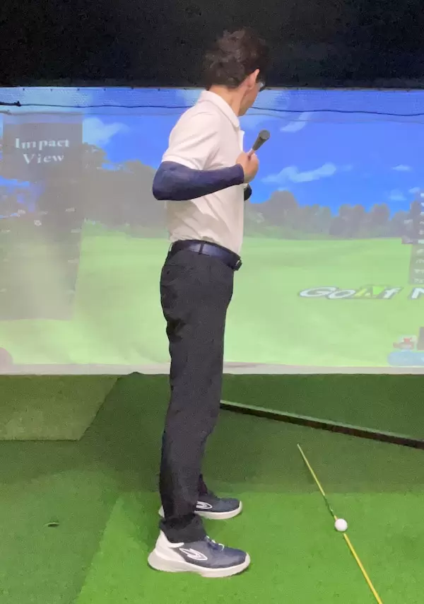 ゴルフ,アドレス,体の向き