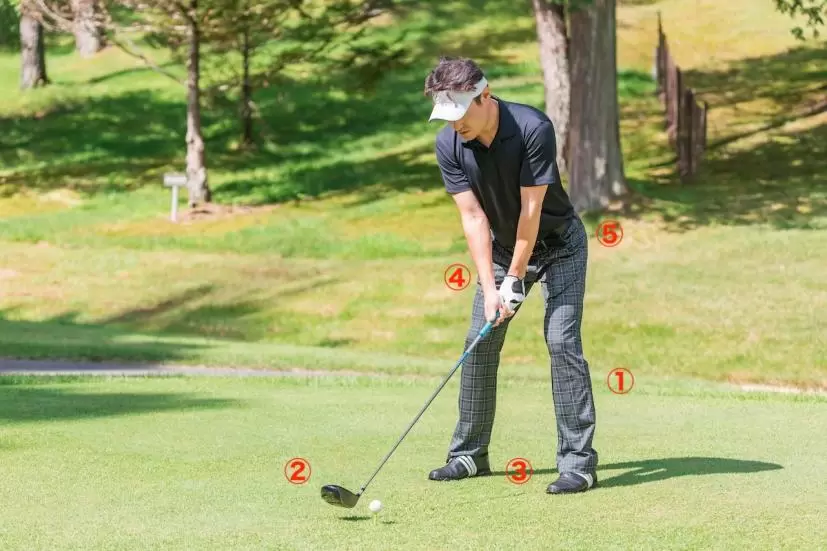 ゴルフ,アドレス,順番