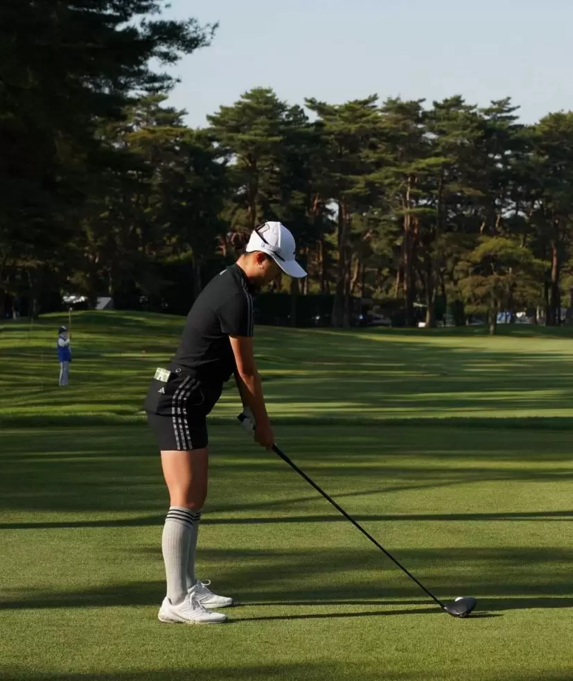 森田遥のドライバースイング