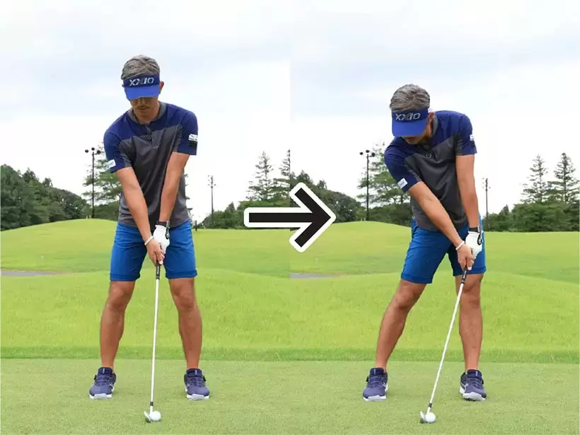 ゴルフ,ハンドファースト