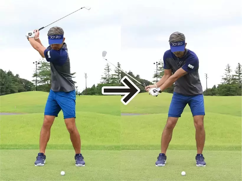 ゴルフ,ハンドファースト